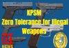KPSM Takes Decisive Action Against Firearm Possession: Zero Tolerance for Illegal Weapons