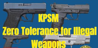 KPSM Takes Decisive Action Against Firearm Possession: Zero Tolerance for Illegal Weapons