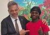 Young Entrepreneur Kenneth Cook Meets Prime Minister Mercelina