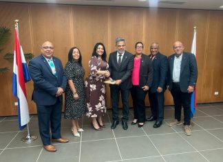 PRIME MINISTER DR. LUC MERCELINA WELCOMES BONAIRE’S ISLAND COUNCIL MEMBERS FOR COURTESY VISIT