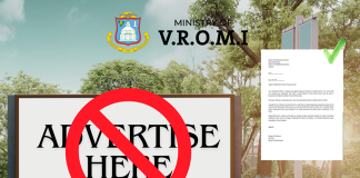 VROMI Infrastructure Department to Proceed with Removal of Illegally Placed Billboards