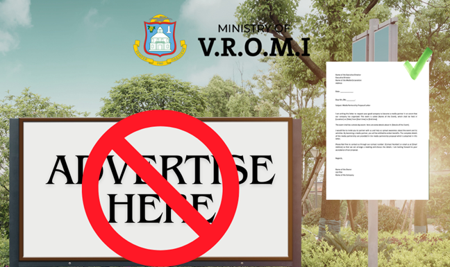 VROMI Infrastructure Department to Proceed with Removal of Illegally Placed Billboards