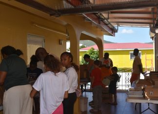 A tremendous turnout of the community to the Sint Maarten Library book sale event