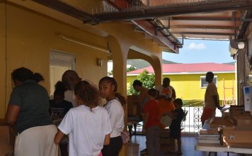 A tremendous turnout of the community to the Sint Maarten Library book sale event