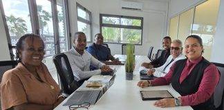 Minister ECYS Melissa Gumbs, 3rd Vice President of Collectivite Dominique Louisy Meet to Discuss Cooperation, Collaboration