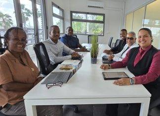 Minister ECYS Melissa Gumbs, 3rd Vice President of Collectivite Dominique Louisy Meet to Discuss Cooperation, Collaboration