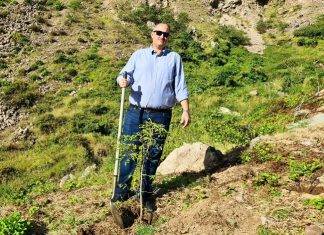 PES’s reforestation project outplants first tree saplings
