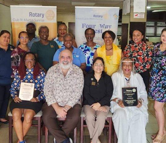 Rotary Club St. Martin Sunrise Honors Two Exceptional Women with Vocation Excellence Award