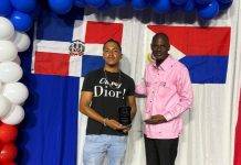 Minister Brug joins La Fundacion Semana Dominicana in celebrating Mr. Angel Morel Jr.