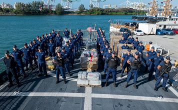 Coast Guard offloads over $141 million in illicit drugs interdicted in Caribbean Sea