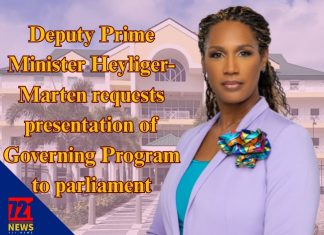 Deputy Prime Minister Heyliger-Marten requests presentation of Governing Program to parliament