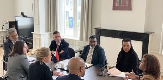 Prime Minister Dr. Luc Mercelina Engages with Minister Plenipotentiary and Cabinet Team in The Hague