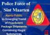 Police Force of Sint Maarten Alerts Public to Emerging Trend of Fraudulent Package Shipments Containing Illegal Substances