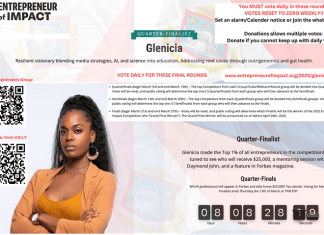 Glenicia Mitchell represents Sint Maarten in Global Forbes-backed competition, calls for community support to secure win