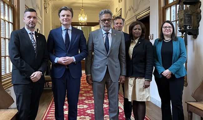 Prime Minister Dr. Luc Mercelina Meets with Dutch Minister of Defense Ruben Brekelmans to Strengthen Kingdom Security Cooperation