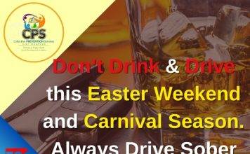 Don’t Drink & Drive this Easter Weekend and Carnival Season. Always Drive Sober