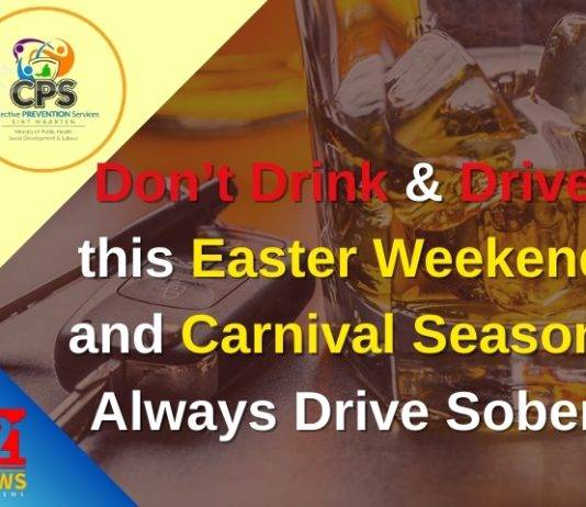 Don’t Drink & Drive this Easter Weekend and Carnival Season. Always Drive Sober