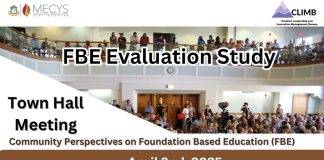 Ministry of Education, Culture, Youth & Sport and CLIMB Foundation Invite Public to Town Hall on Foundation Based Education (FBE) Evaluation