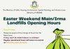 Ministry of VROMI Announces Adjusted Landfill Operations for the Easter Holiday Weekend