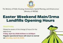 Ministry of VROMI Announces Adjusted Landfill Operations for the Easter Holiday Weekend