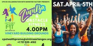 The Next “Let’s Get Fit Sint Maarten” is this Saturday, April 5. Are You Ready for Zumba?