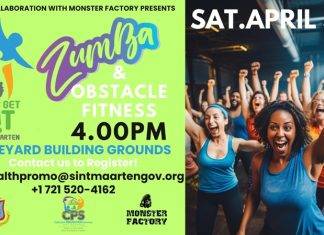 The Next “Let’s Get Fit Sint Maarten” is this Saturday, April 5. Are You Ready for Zumba?