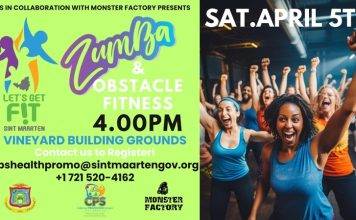 The Next “Let’s Get Fit Sint Maarten” is this Saturday, April 5. Are You Ready for Zumba?