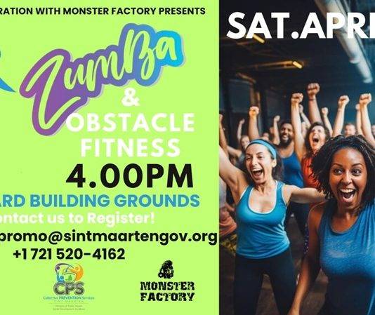 The Next “Let’s Get Fit Sint Maarten” is this Saturday, April 5. Are You Ready for Zumba?