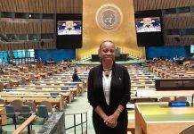 One SXM presentation by Rhoda Arrindell at the United Nations