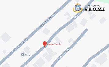 Ministry of VROMI Announces Partial Road Closure on Rubber Tree Drive, Cole Bay