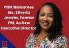 CBA Welcomes Ms. Silveria Jacobs, Former PM, As New Executive Director