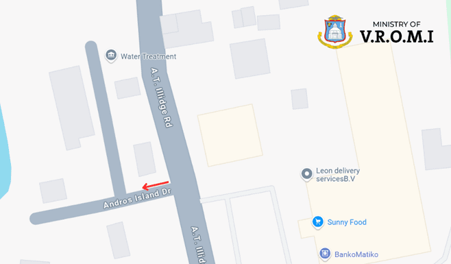 Andros Island Drive, Lower Princess Quarter Temporary Road Closure Announcement