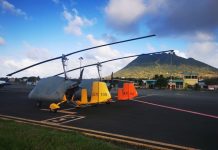 Gyrocopters touch down at Statia airport