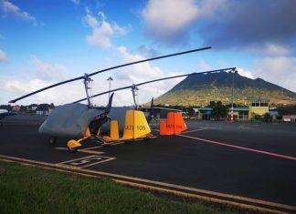 Gyrocopters touch down at Statia airport