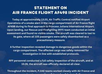 PJIA Official Statement: Incident Involving Air France Flight AF498 at PJIA