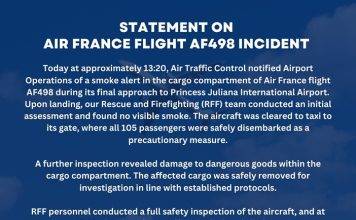 PJIA Official Statement: Incident Involving Air France Flight AF498 at PJIA