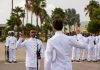 Officially nine military soldiers were sworn in Curacao