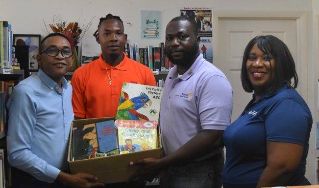 Sint Maarten Library Partners with Rotary Club of St. Martin Sunset for Community Book Drive