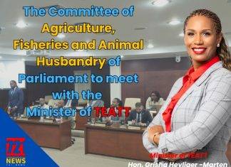 The Committee of Agriculture, Fisheries and Animal Husbandry of Parliament to meet with the Minister of TEATT to continue discussions regarding agriculture on Sint Maarten