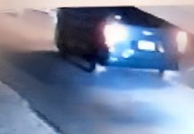 Police is asking the driver of the blue Toyota bus to get in contact with the Traffic Department