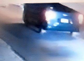 Police is asking the driver of the blue Toyota bus to get in contact with the Traffic Department
