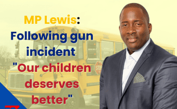 MP Lewis: following gun incident “Our children deserves better”