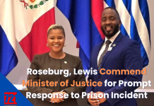 Roseburg, Lewis Commend Minister of Justice for Prompt Response to Prison Incident