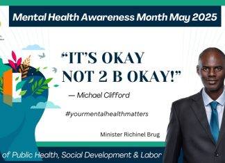 Minister Brug ushers in Mental Health Awareness Month 2025: “It’s OK Not 2 B OK”