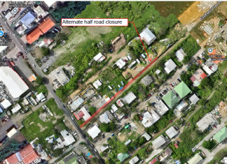 Ministry of VROMI Announces Partial Road Closure of Parallel Road Rubber Tree Drive, Concrete Resurfacing Project