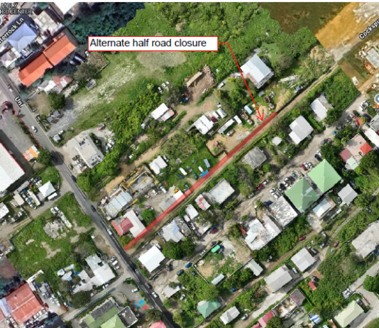 Ministry of VROMI Announces Partial Road Closure of Parallel Road Rubber Tree Drive, Concrete Resurfacing Project