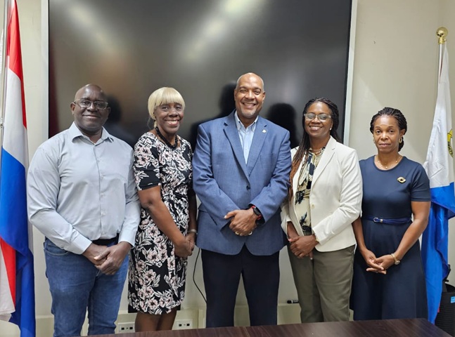 Shervin Frederick Department Head, Pearl Hendrickson President SEDC, Secretary General Miguel De Weever, SXM TWO Liaison Leona Romeo and Avril Isaac vice-president SEDC
