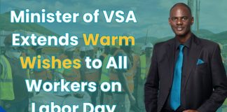 Brug, minister of VSA extends warm wishes to all workers on Labor Day