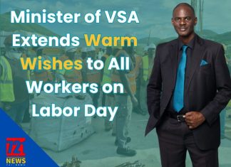 Brug, minister of VSA extends warm wishes to all workers on Labor Day
