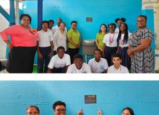 Rotary Club Of St. Martin Sunrise Donates Water Cooler to St. Maarten Academy Vocational Business Campus(VBC) to Promote Water and Sanitation